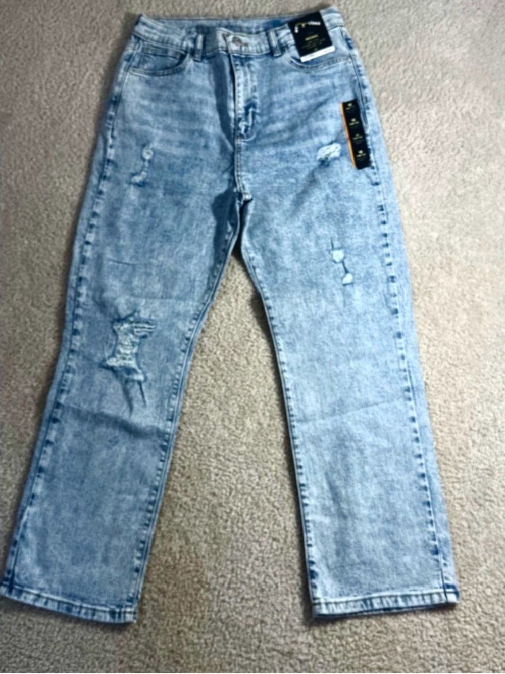 Light Wash Distressed girl’s Jeans - art class sz 16